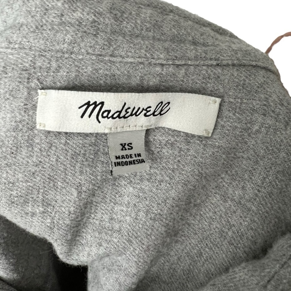 MADEWELL Flannel Front Tie Blouse - Picture 6 of 6